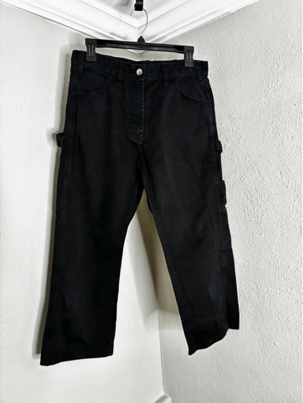MM6 Maison Margiela Black Utility Carpenter Cropped Trousers Pants sz IT 42